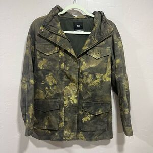 Urban Outfitters BDG Georgie Army Green Camo Surplus Hood Jacket Coat S